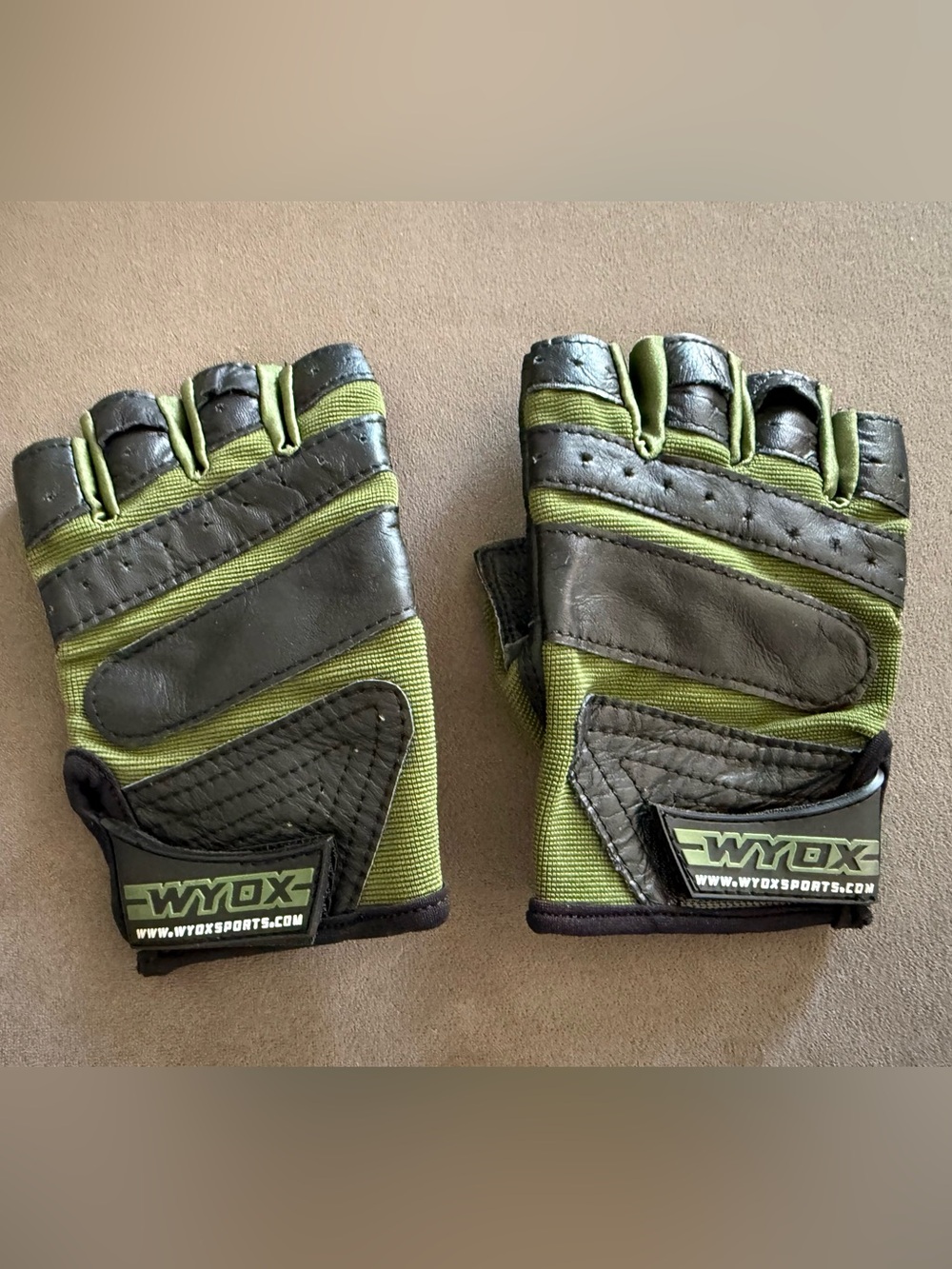 WYOX Weightlifting Gloves Gym gloves Workout Gloves Women Cross Training Green M